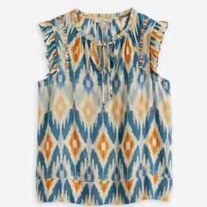 LES SEREIN Stormi Flutter Blouse